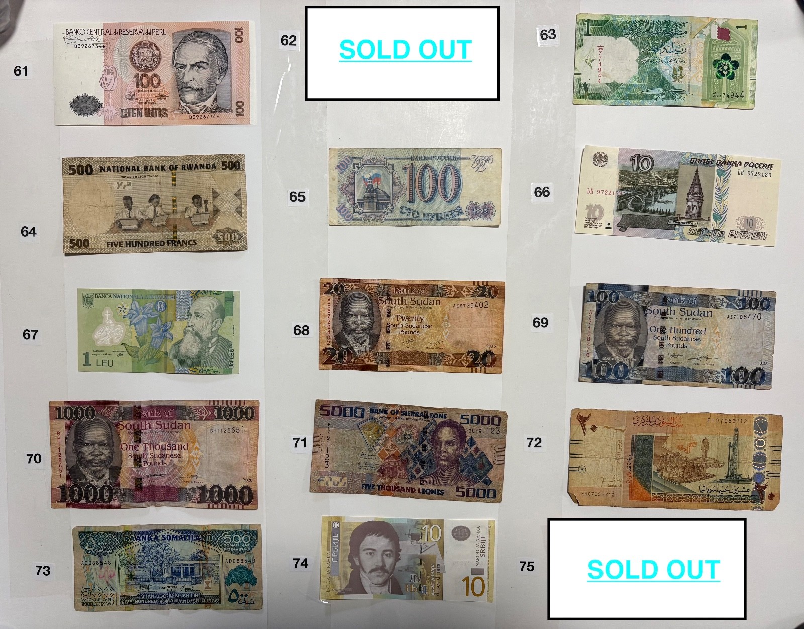 YOU PICK THE BILLS Mixed Foreign Currency World Paper Money (SEE DESCRIPTION)