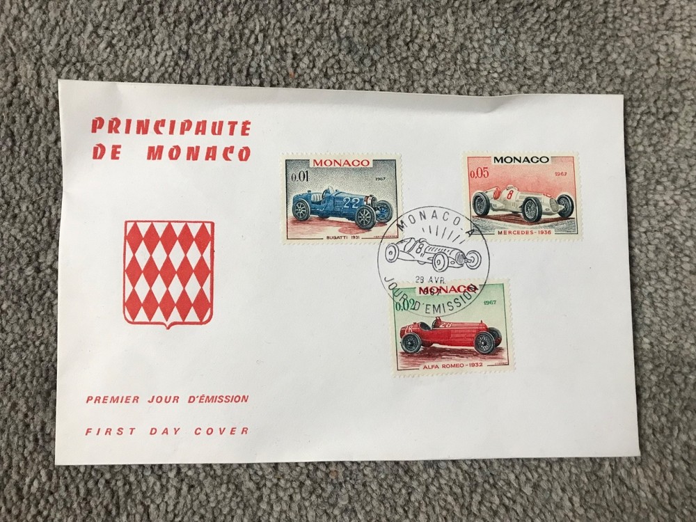 First Day Cover Monaco. 1967