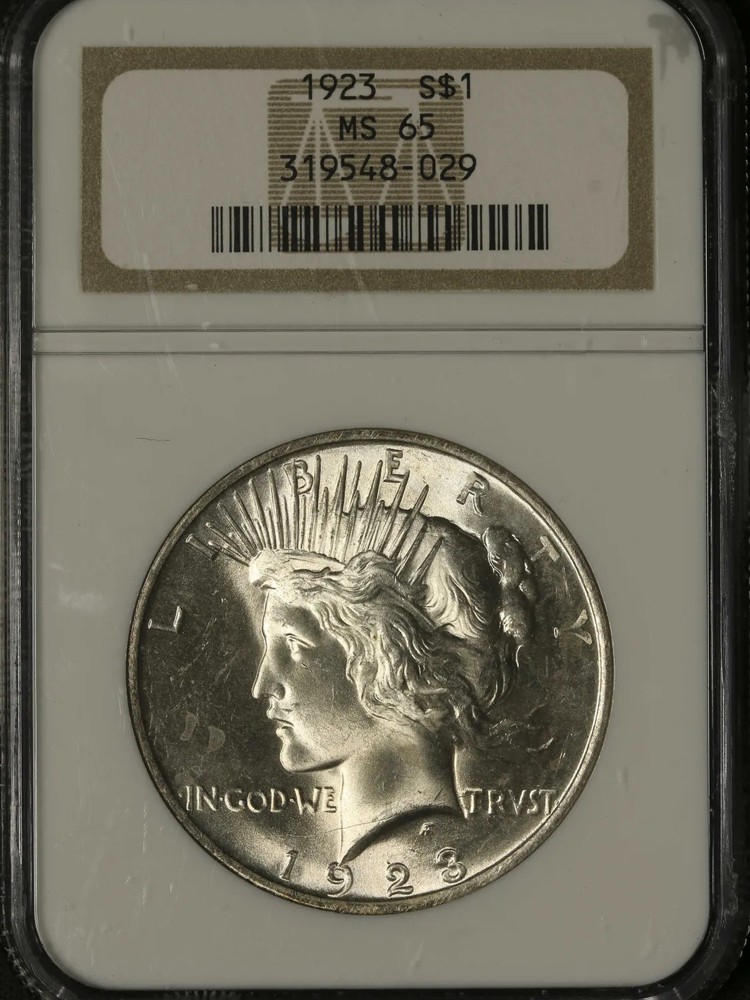 1923 NGC MS-65 Peace Silver Dollar