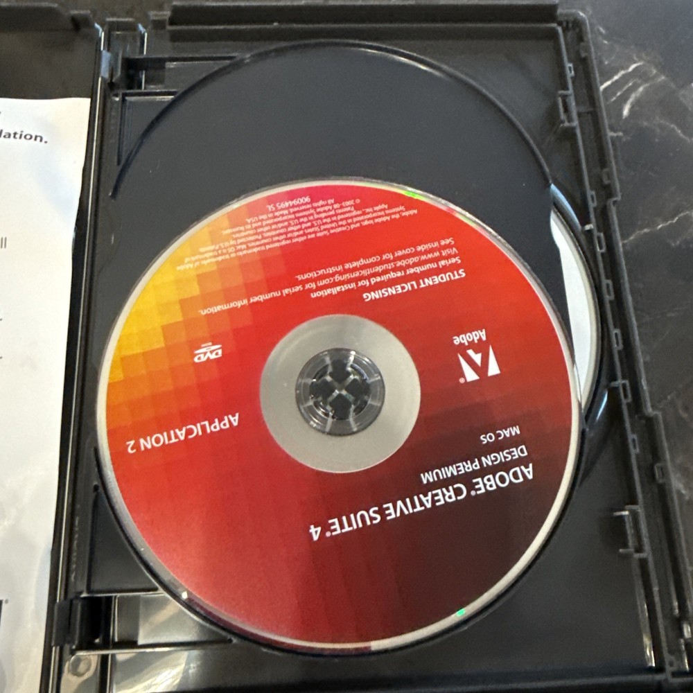 Adobe Creative Suite 4 CS4 Design Premium MAC OS Student Version W/code