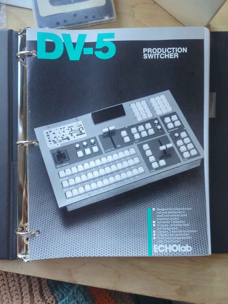 ECHOlab DV-5 Production Switcher Manual