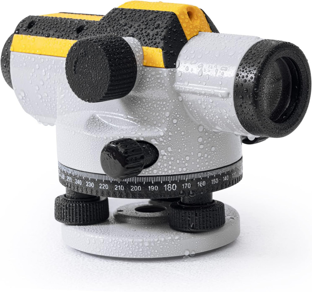 32X Automatic Optical Level Kit with Self-Leveling Magnetic Dampened Compensator