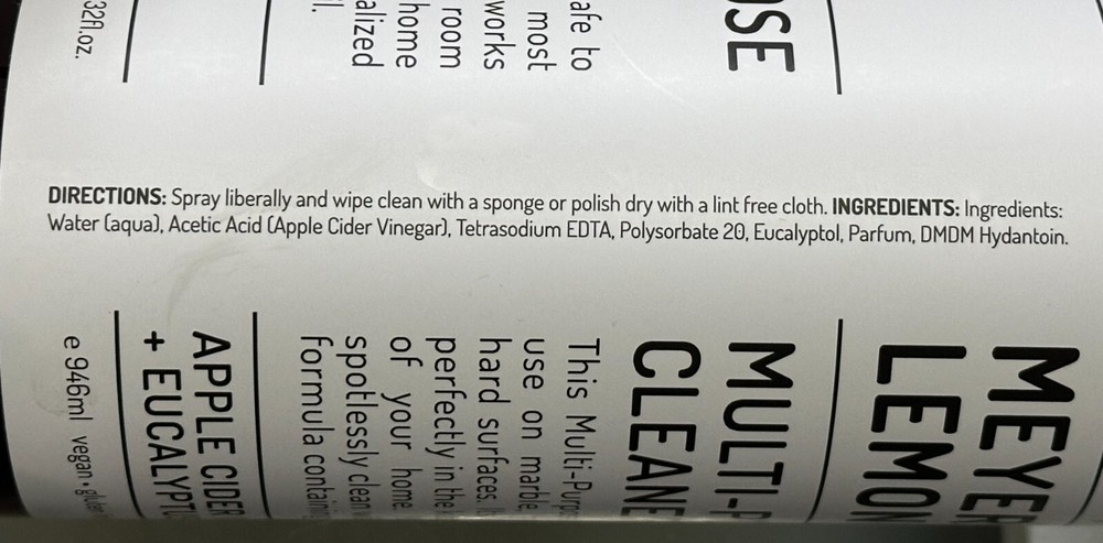 (2-Pack) CLEAN + SIMPLE ~ MEYER LEMON Kitchen Refresher Cleaner Odor Deodorizer