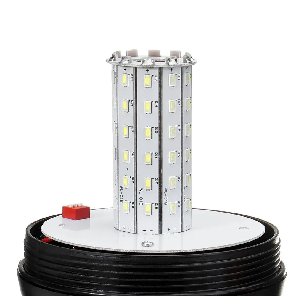2x LED Rotating Flashing Beacon Flexible DIN Pole Mount Tractor Warning Light E9