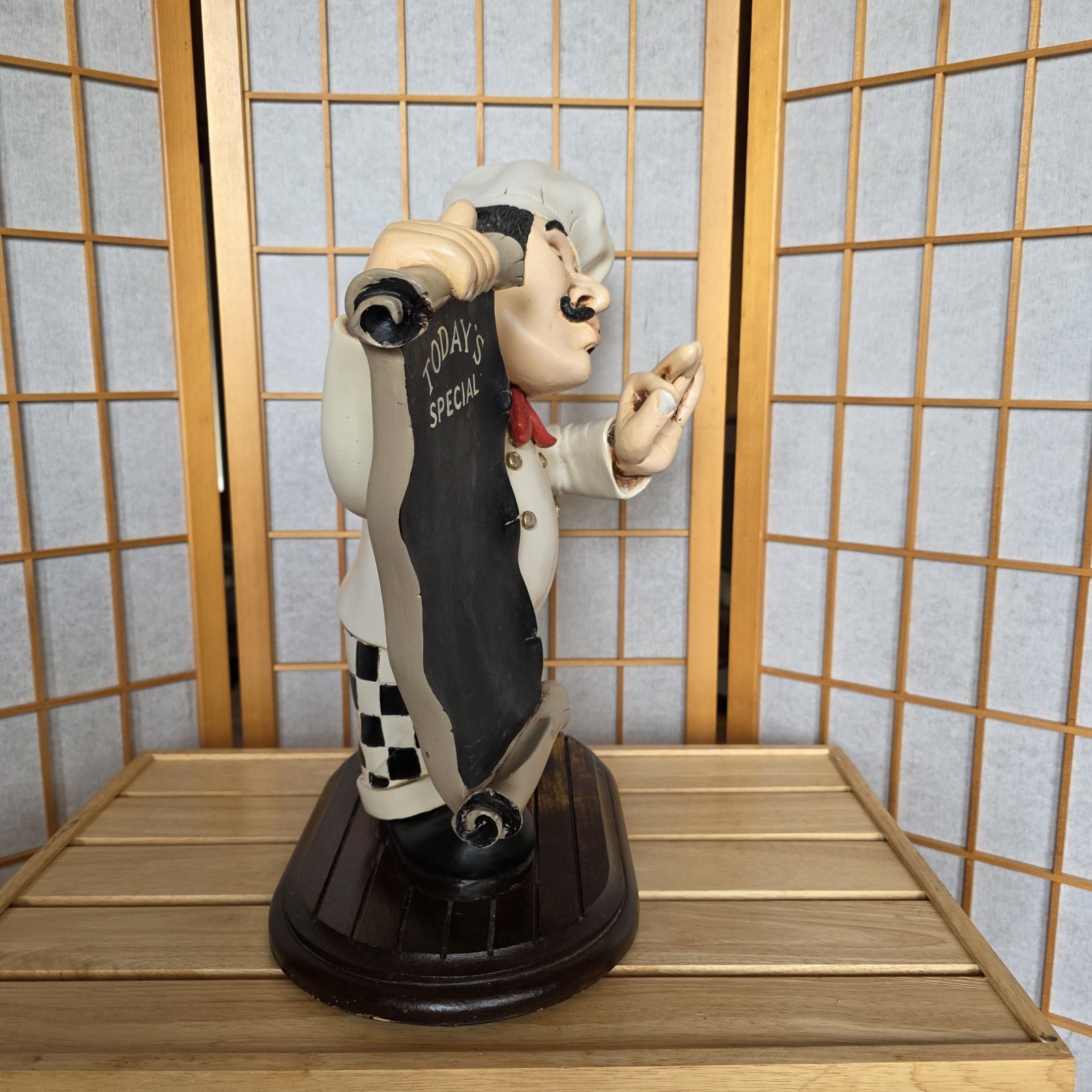 Peter Mook Pastry Chef Menu Display Chalkboard Home Or Restaurant Decor 18" Fun