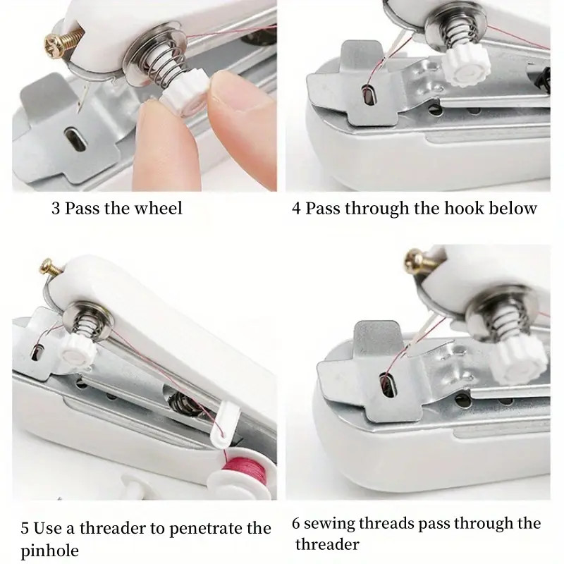 Portable Handheld Sewing Machine DIY Mini Sewing Stitching Machine Quick Sewing