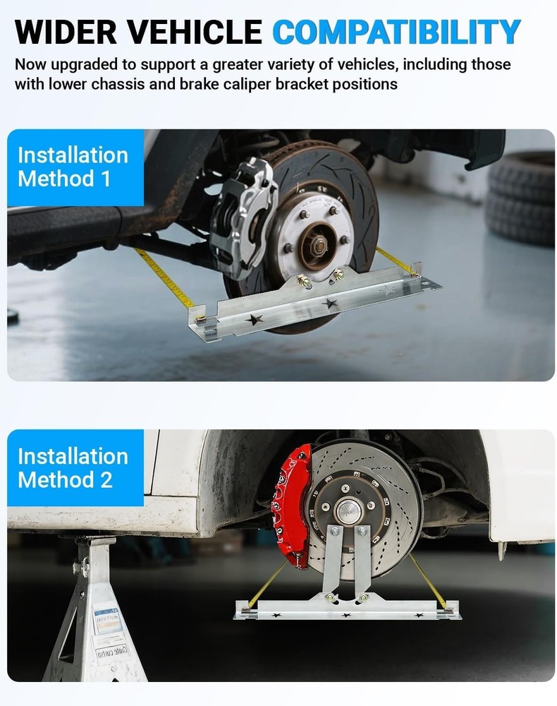 2PCS Wheel Alignment Tool with Connection Sheet 2025 Upgraded Toe Alignment Tool