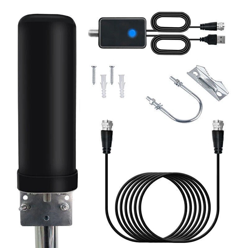 6000 Mile Outdoor TV Antenna Digital HDTV 4K Amplified 360° UHF VHF Long Range