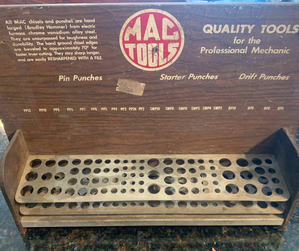 Vintage MAC TOOLS Punch Display Holder