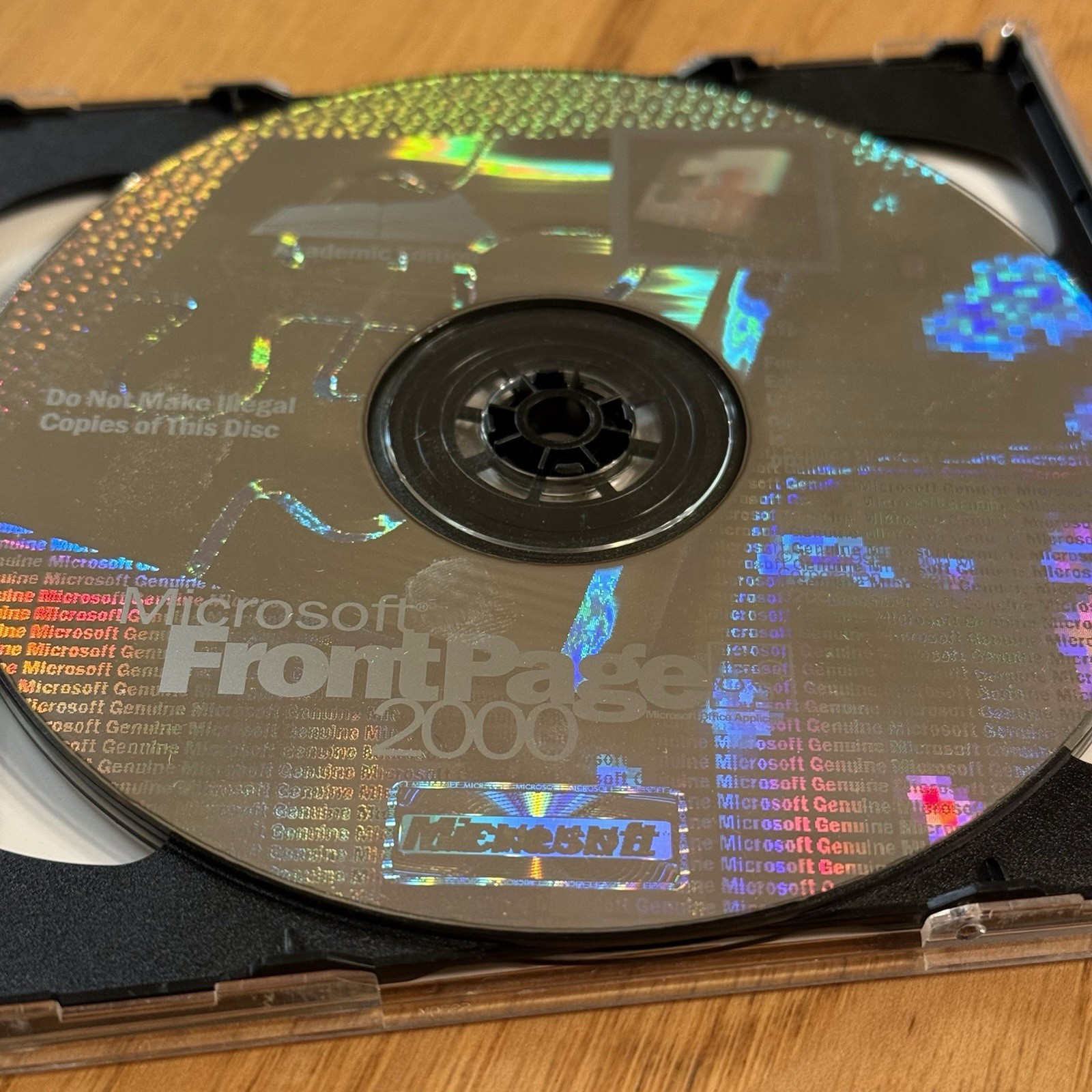 Microsoft Front Page 2000 CD Windows 95 98 NT & 2000 Pro Web Design Tool SR-1