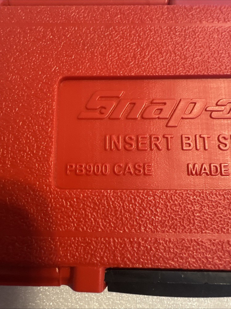 Snap On Screwdriver Bit Plastic Storage Case NEW