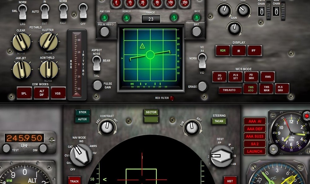 F14B TOMCAT COCKPIT instrument panel CDkit