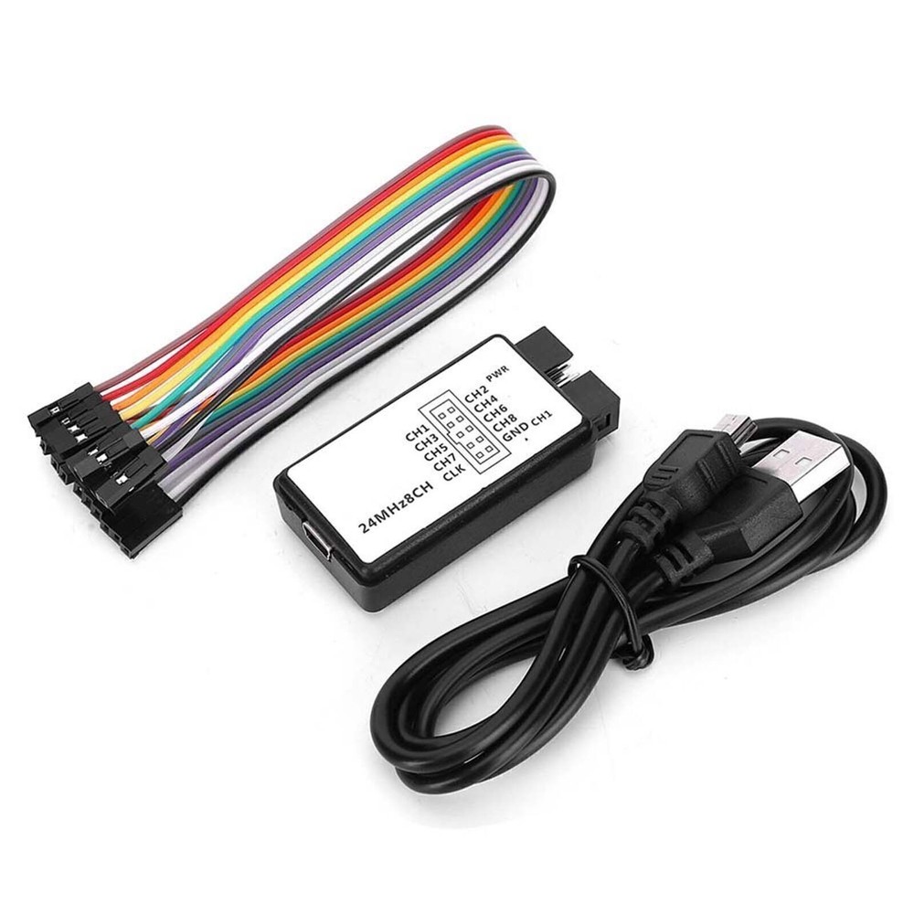 USB Logic Analyzer Device Set Mini Digital Pocket Size 8 Channel Input Memory