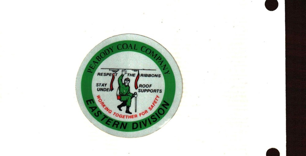 NICE PEABODY  COAL CO COAL MINING STICKER # 679