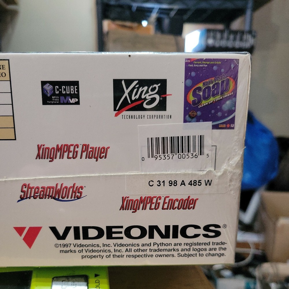 Vintage Gaming Videonics Python Video Capture Card w/ Free Software NEW SEALED