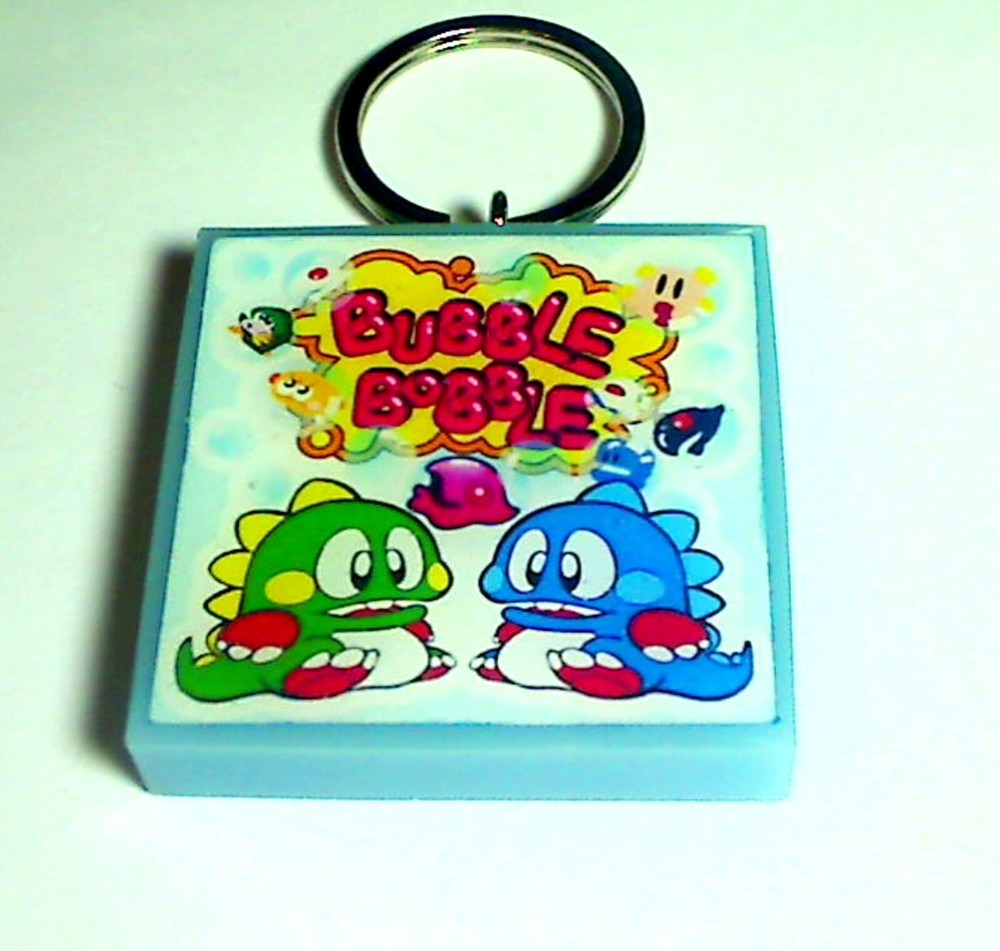Bubble Bobble Arcade Coin Door accessory Keychain