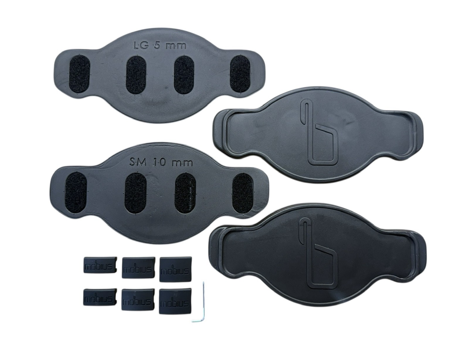 Mobius X8 Pair Knee Braces Small Storm Grey Dirt Bike MX ATV - OPEN BOX ITEM -