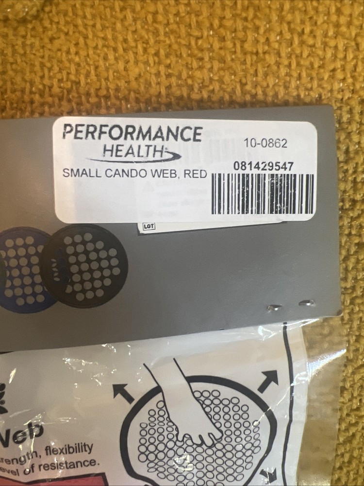 Cando Hand Exercise Web - Latex Free - 7" Diameter - Red - Small