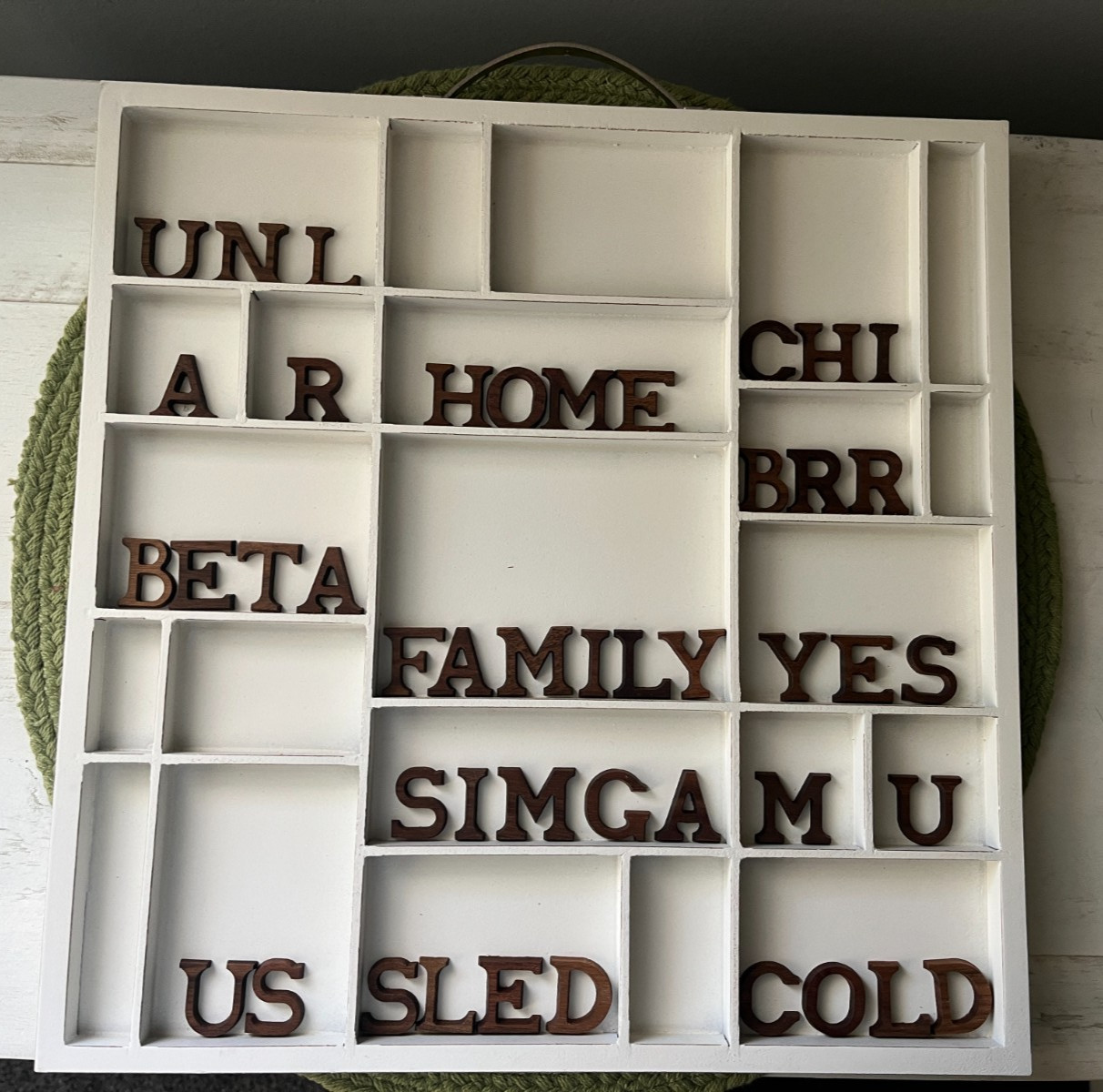 1" Solid Walnut Wood Letters Small Alphabet Pick Your Letter Paddle Tramps DIY