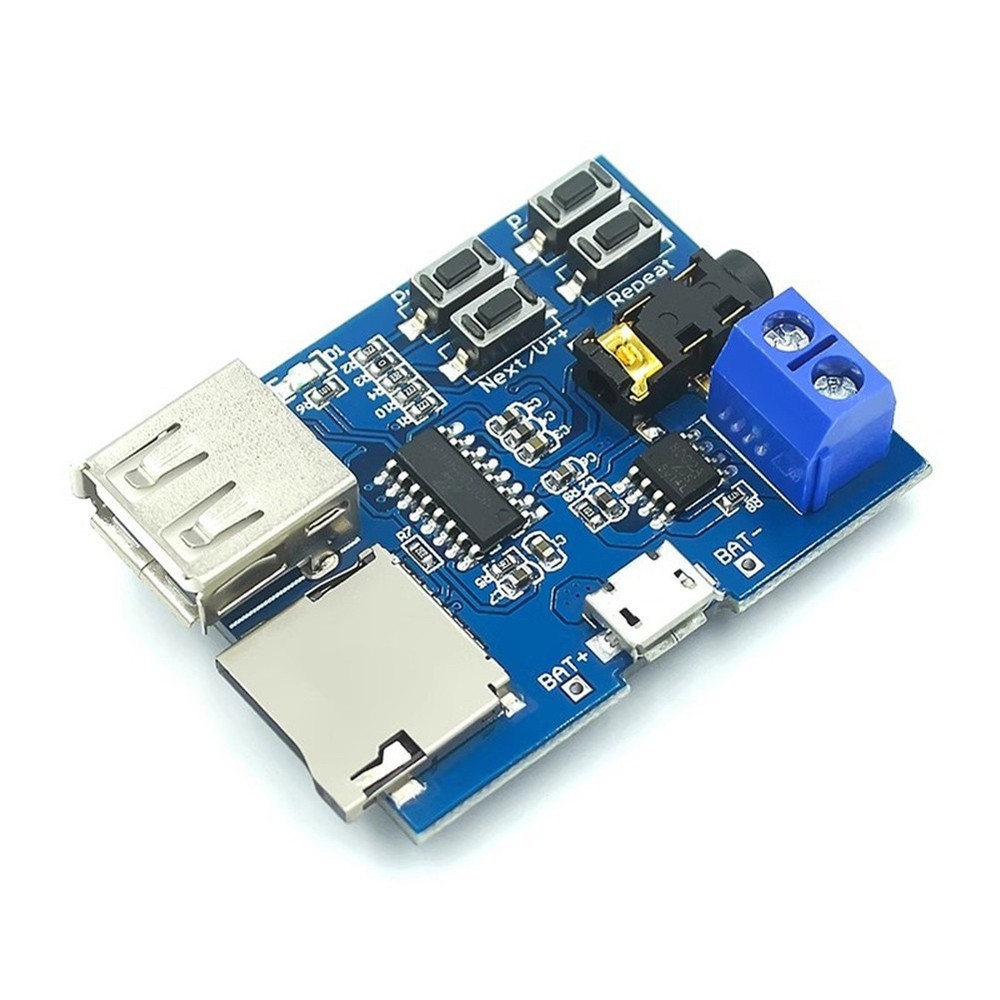 Multi Format MP3 Decoder Board Module with TF Card and USB Disk Support