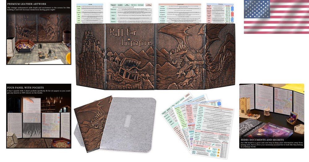 Dungeons and Dragons Leather Screen