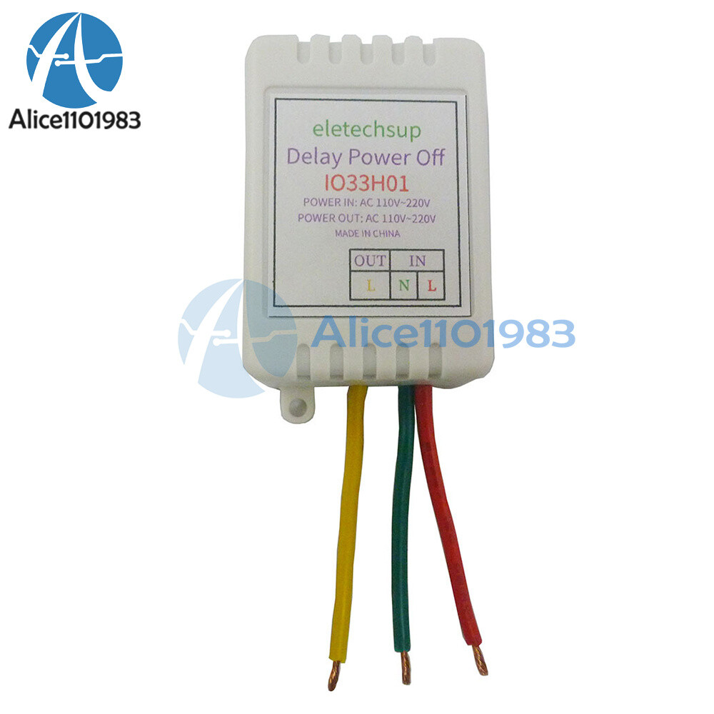 AC110-220V 7A 1 Channel Timer Adjustable Turn Off Delay Controller Module