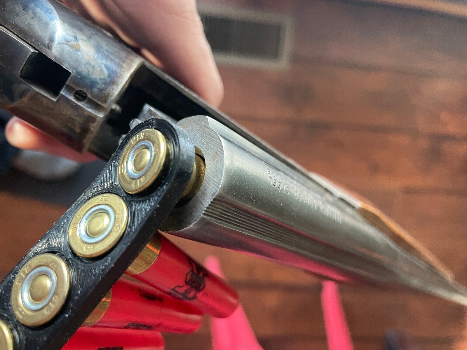 Speed Quick Strip Revolver Loader 410 45 454 Taurus Judge  NEW ORANGE COLOR