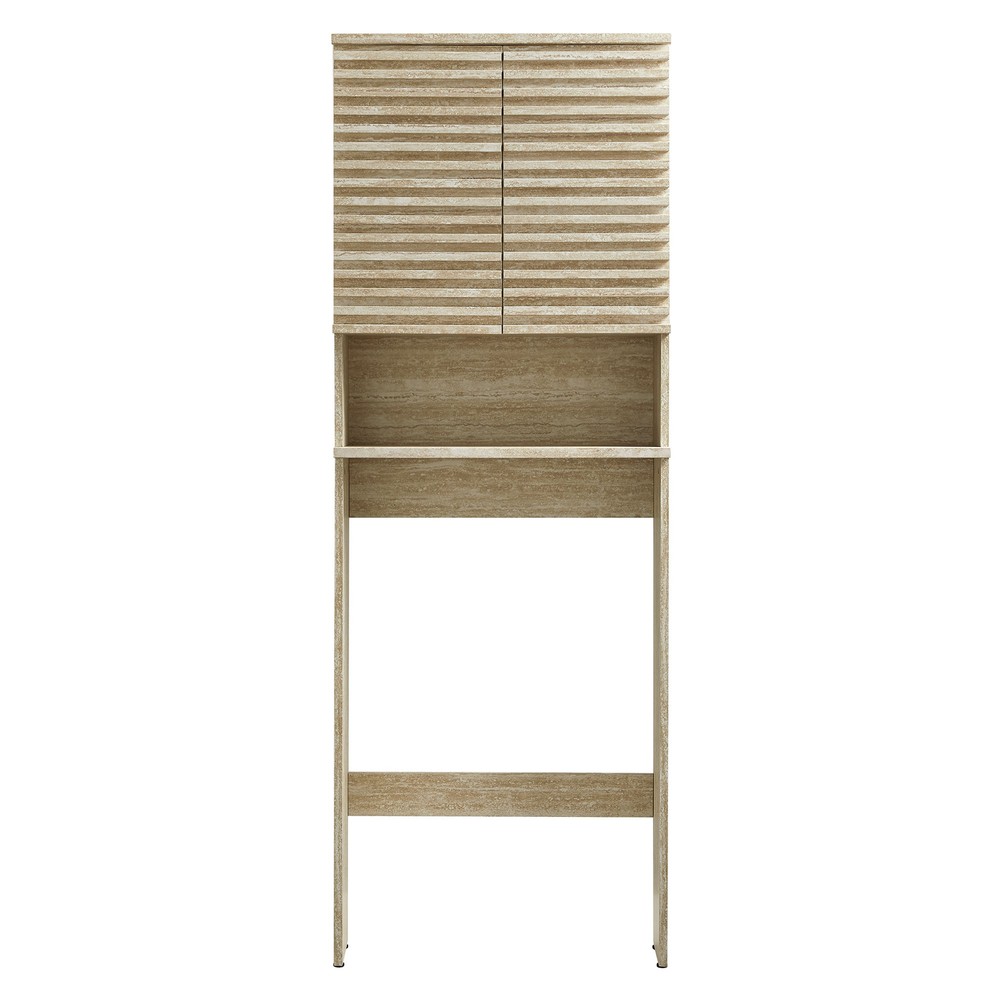 Render Bathroom Storage Cabinet in Travertine