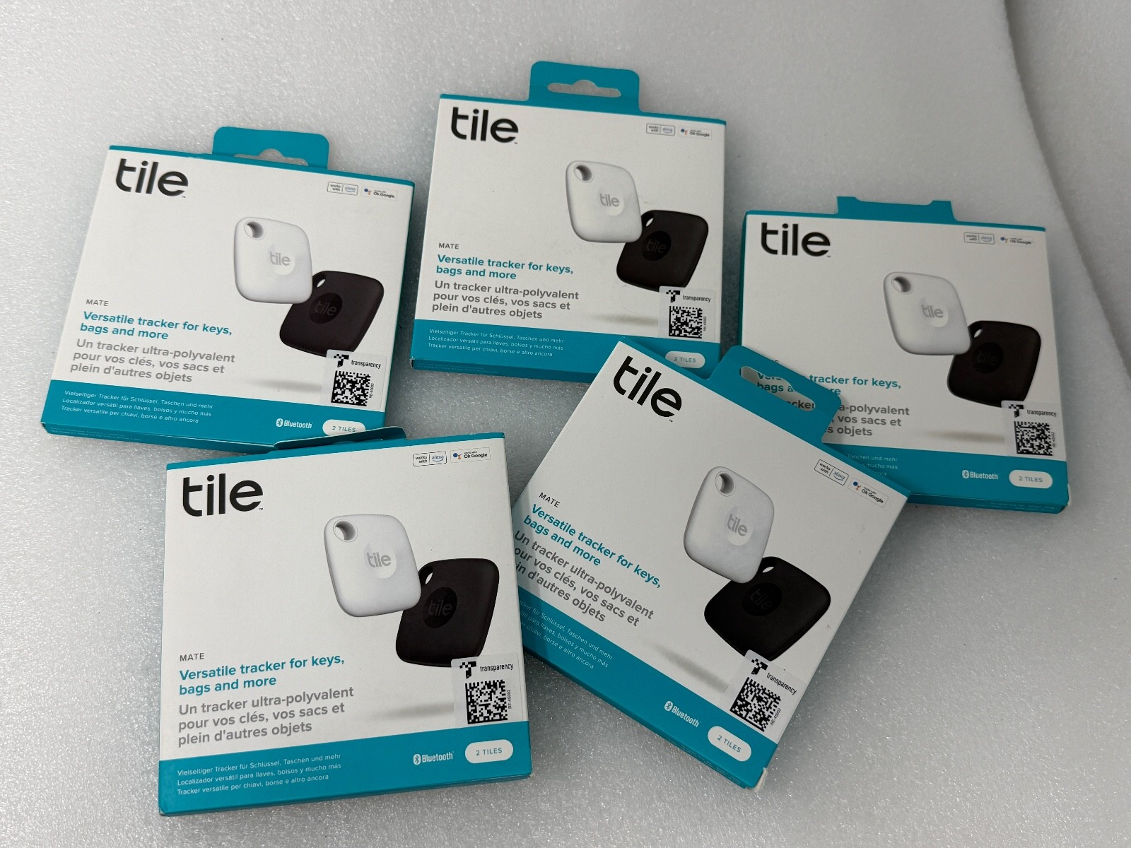[10-PACK] TILE MATE BLACK & WHITE [2022] BLUETOOTH ITEM KEY TRACKER FINDER [NEW]