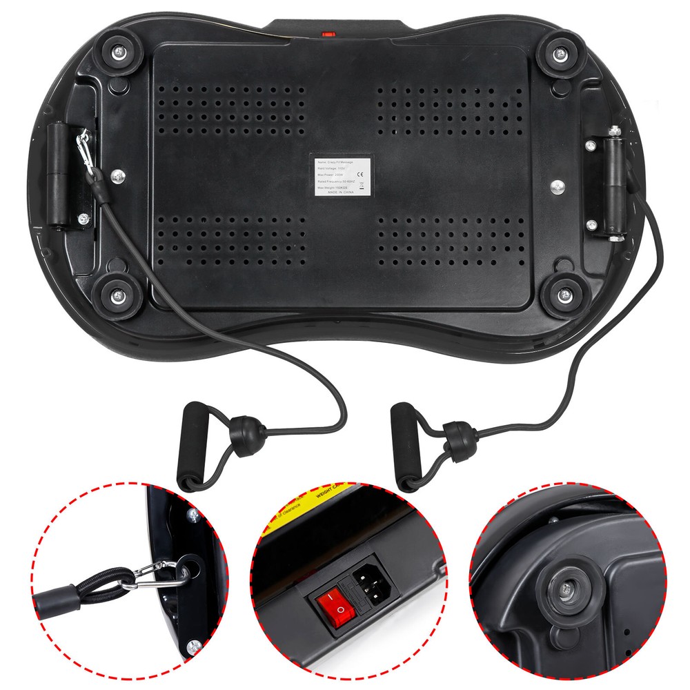 Slim Power Vibration Plate Exercise Machine Vibro Shaper 3 Program W/ Bluetooth