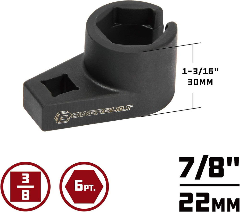 648625 Oxygen Sensor Socket Set, Black