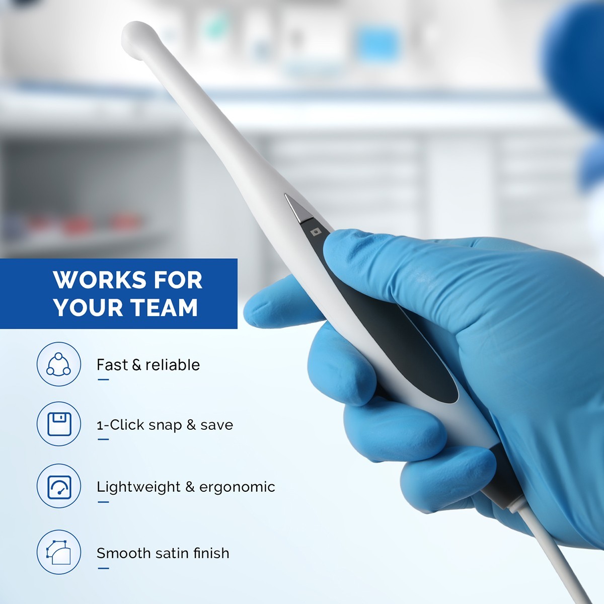 Dental USB HD 720P Intraoral Camera Imaging Intra Oral Endoscope 6 LEDS