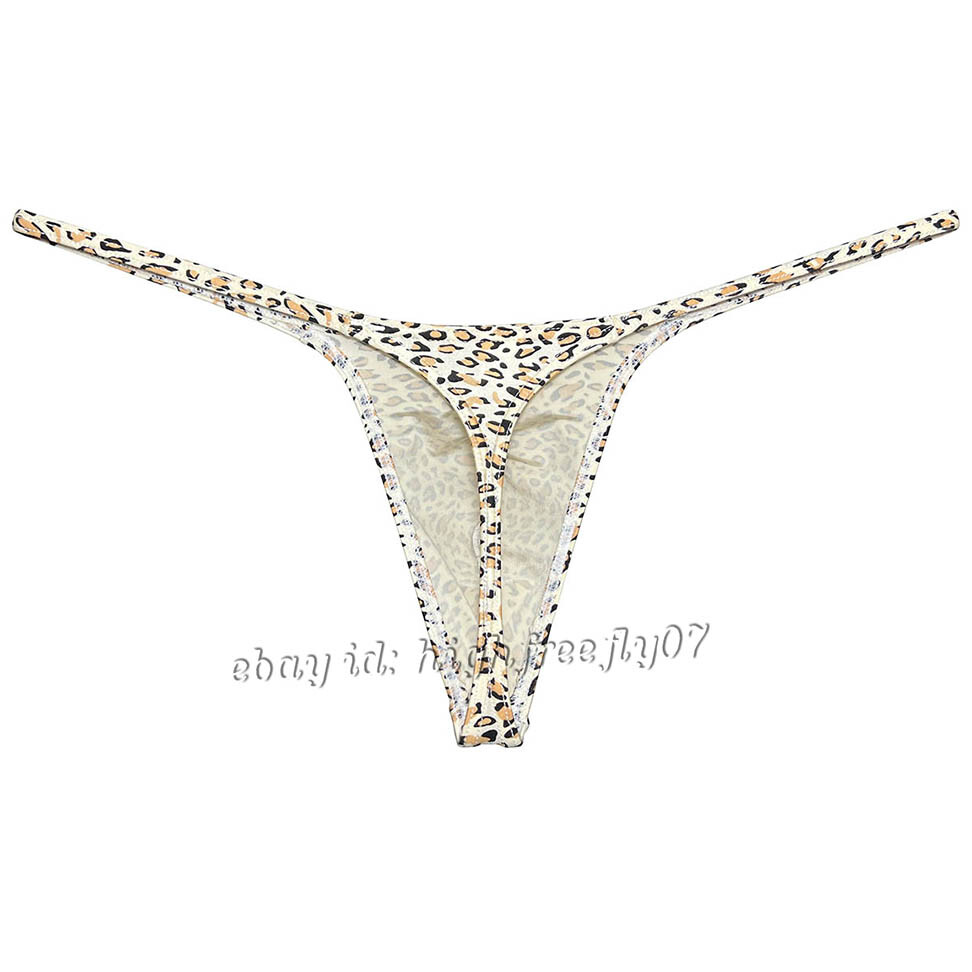 Men Slim Pouch Thong Underwear Strap Bikini Underpants Minimum Coverage G-String