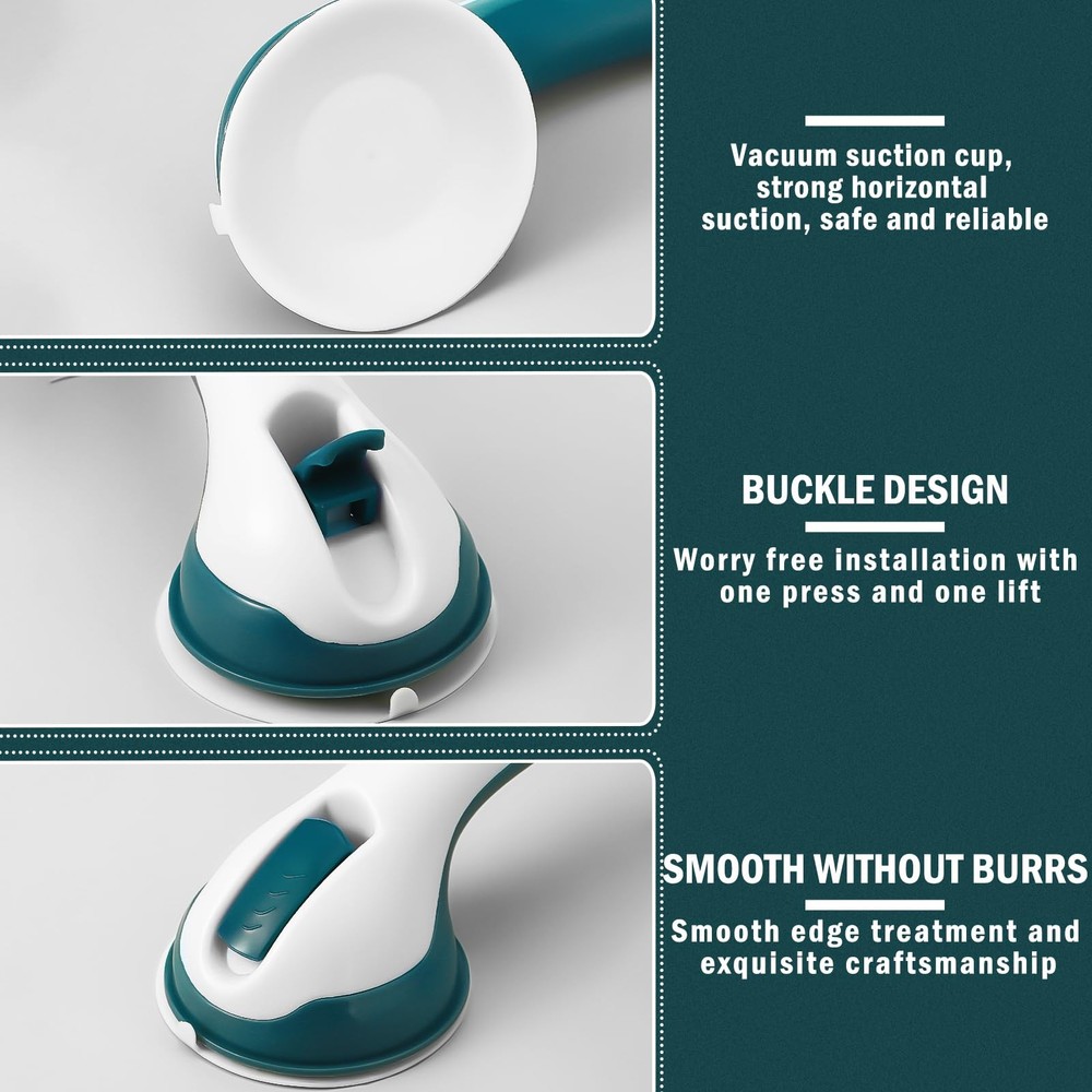 Wonderjune Suction Cup Ruler Handle for Quilting, Patchwork, DIY Sewing Tools