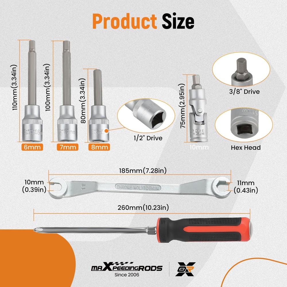 15PCS Brake Drum Tool Kit with Brake Spring Pliers/Compressor/Puller Tool