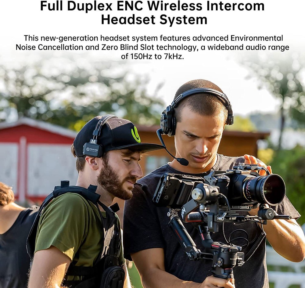 Hollyland Solidcom C1 Pro 4S 4-Person 1100ft Wireless Intercom Headset System