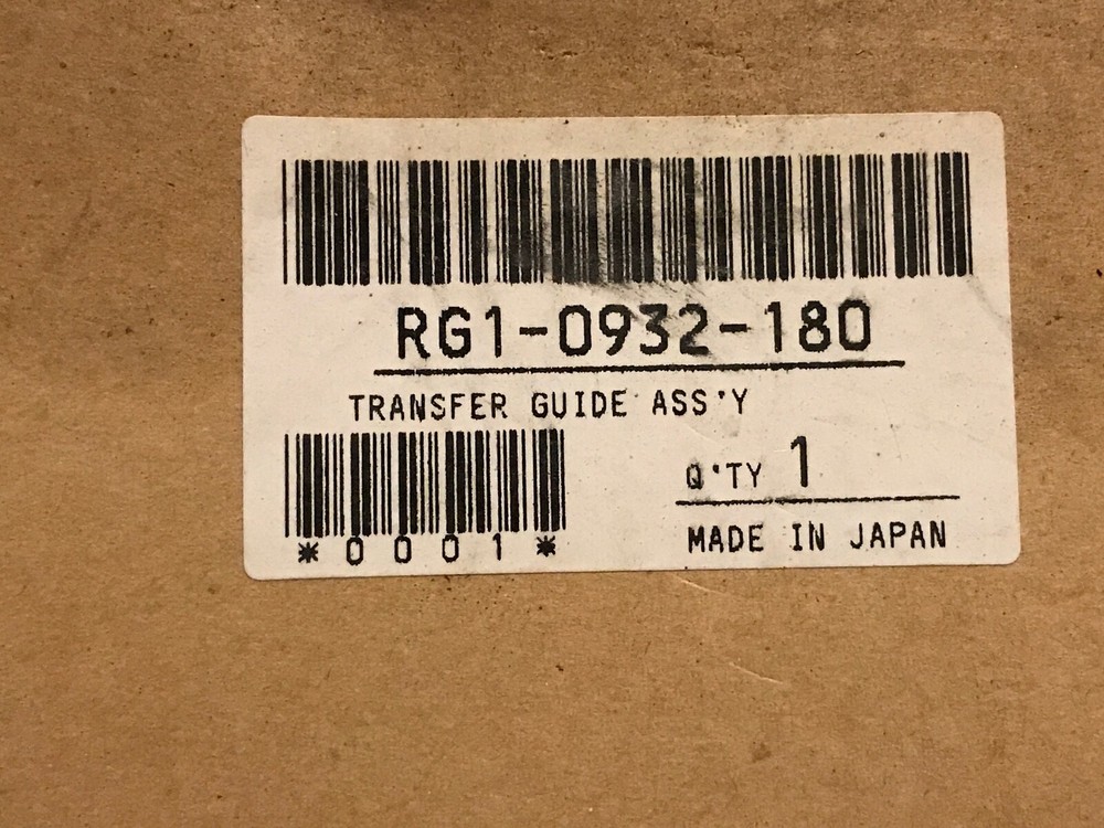 NEW HP RG1-0932-180 TRANSFER GUIDE ASSEMBLY