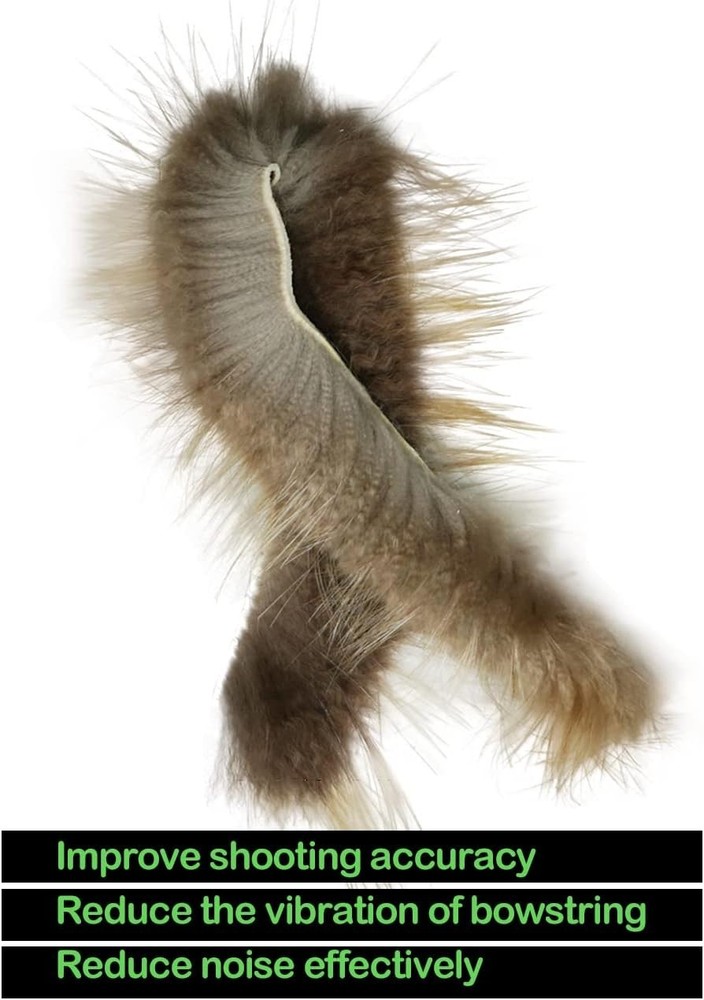 2Pcs String Silencer Traditional Archery Bowstring Dampeners Beaver Balls to Red