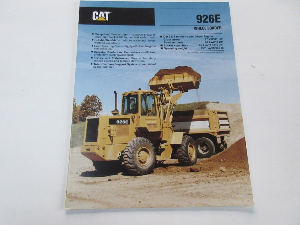 Caterpillar 926E Wheel Loader Brochure 14 Page