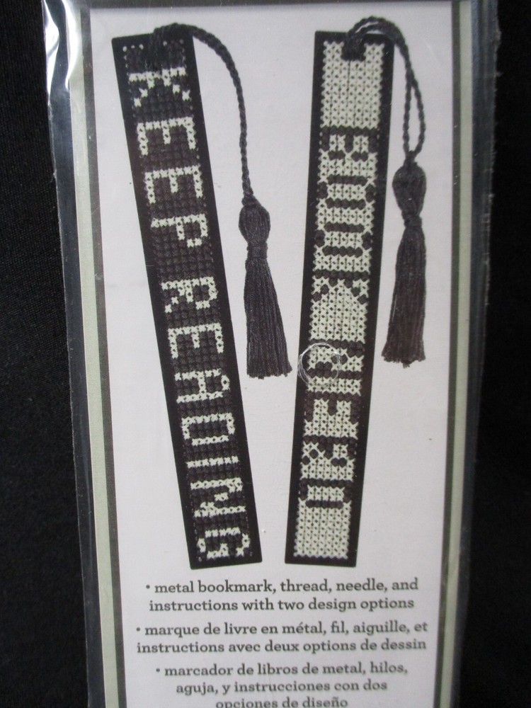 Dimensions Cross Stitch Bookmark Kit - Keep Reading or Book Nerd