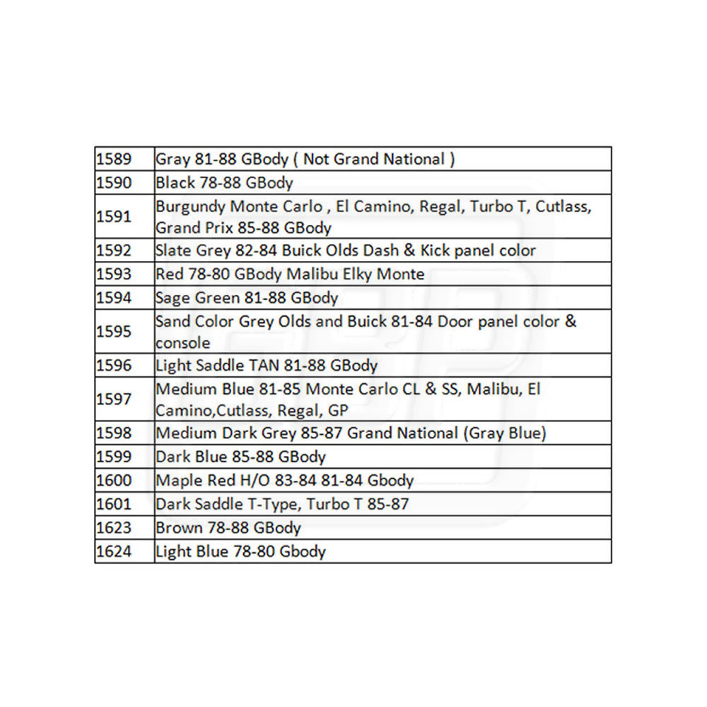 78-88 Regal Cutlass Center Console Complete SHIFTER HANDLE Assembly COLOR CHOICE