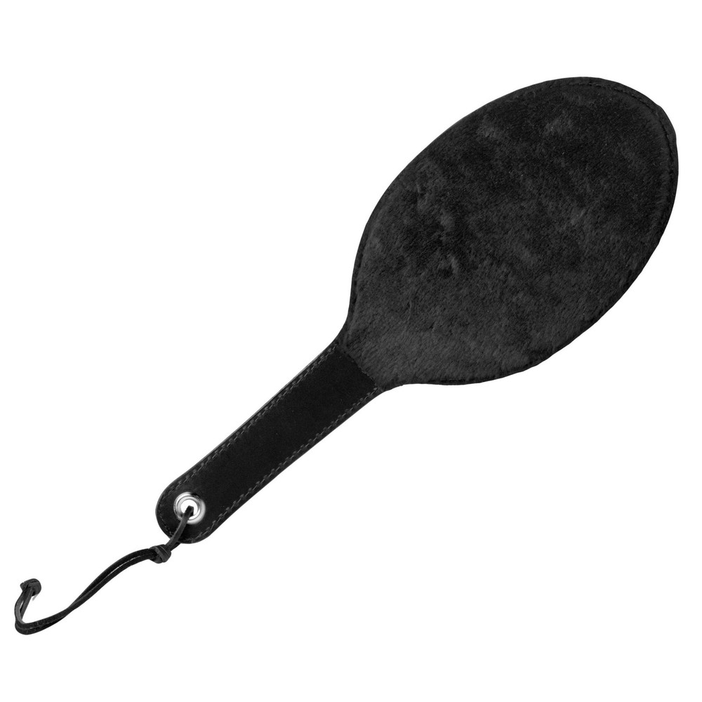Strict Leather Round and Fur Paddle