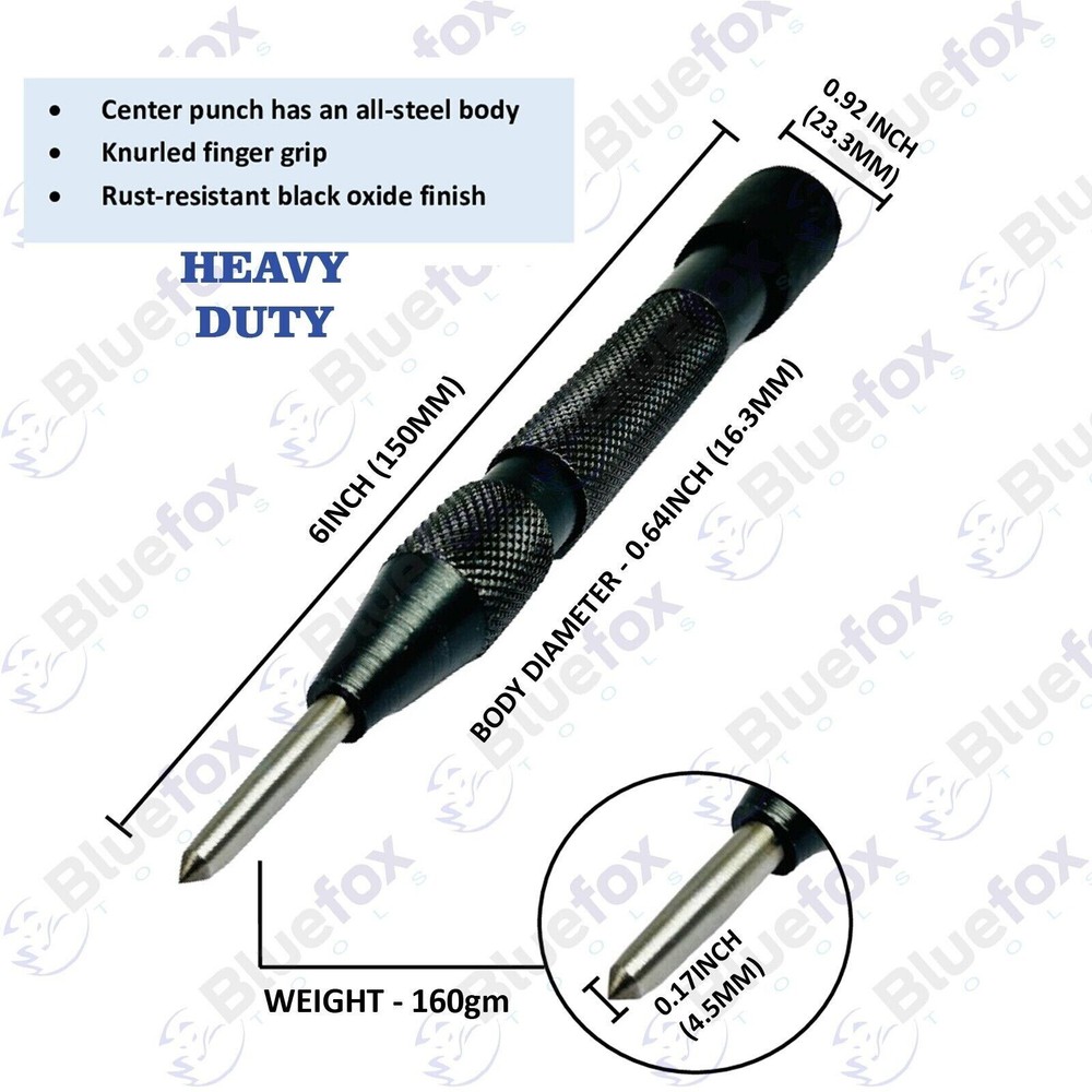 Bluefox Automatic centre Punch/dot Punch/Drill- Heavy Duty- USA