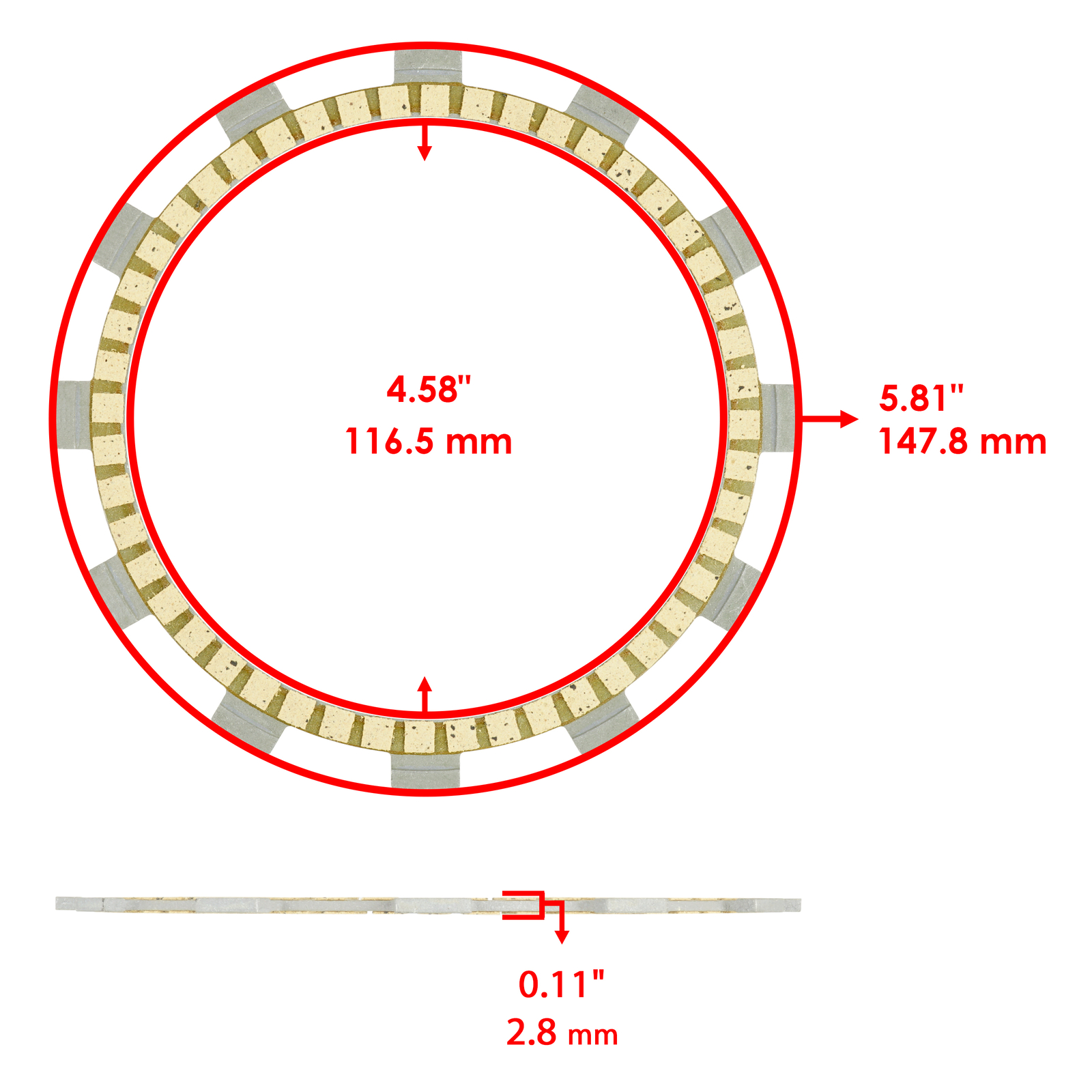 Clutch Friction Plates And Gasket Kit for Yamaha Moto-4 350 YFM350ER 1987 - 1995
