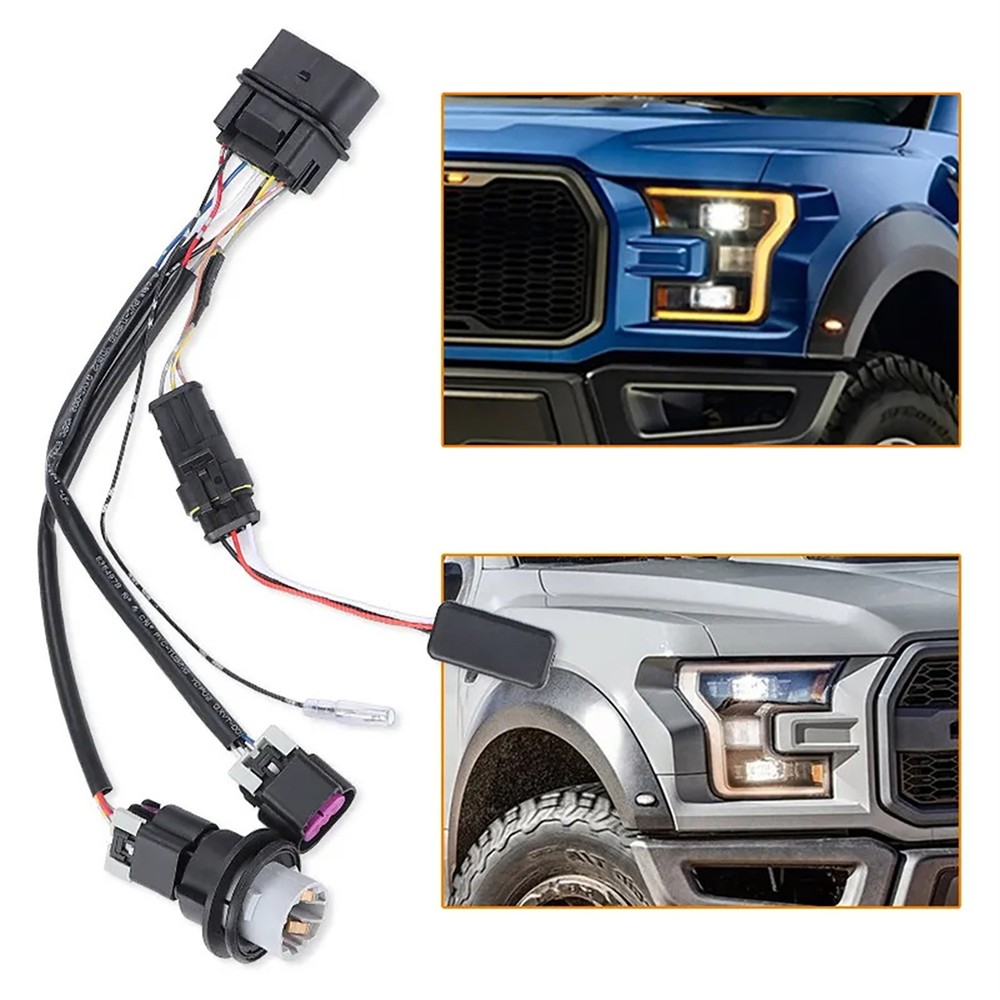 2* Headlight Conversion Wiring Harness Kit For Dodge Ram 1500 2500 3500 2013-18