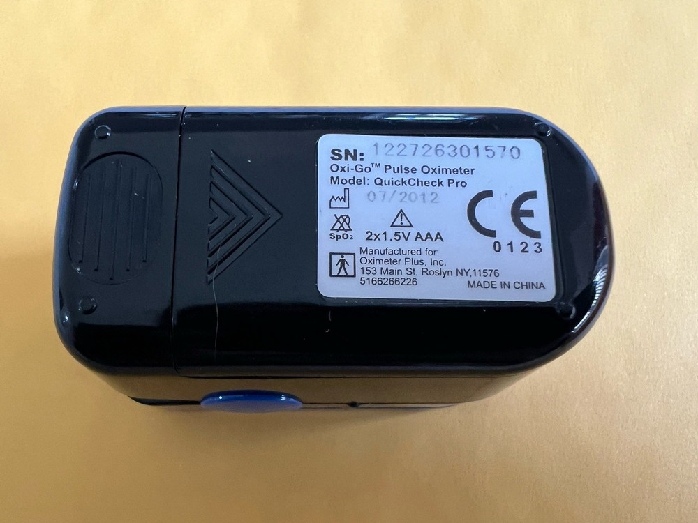 Oxi-Go Pulse Oximeter Model QuickCheck Pro