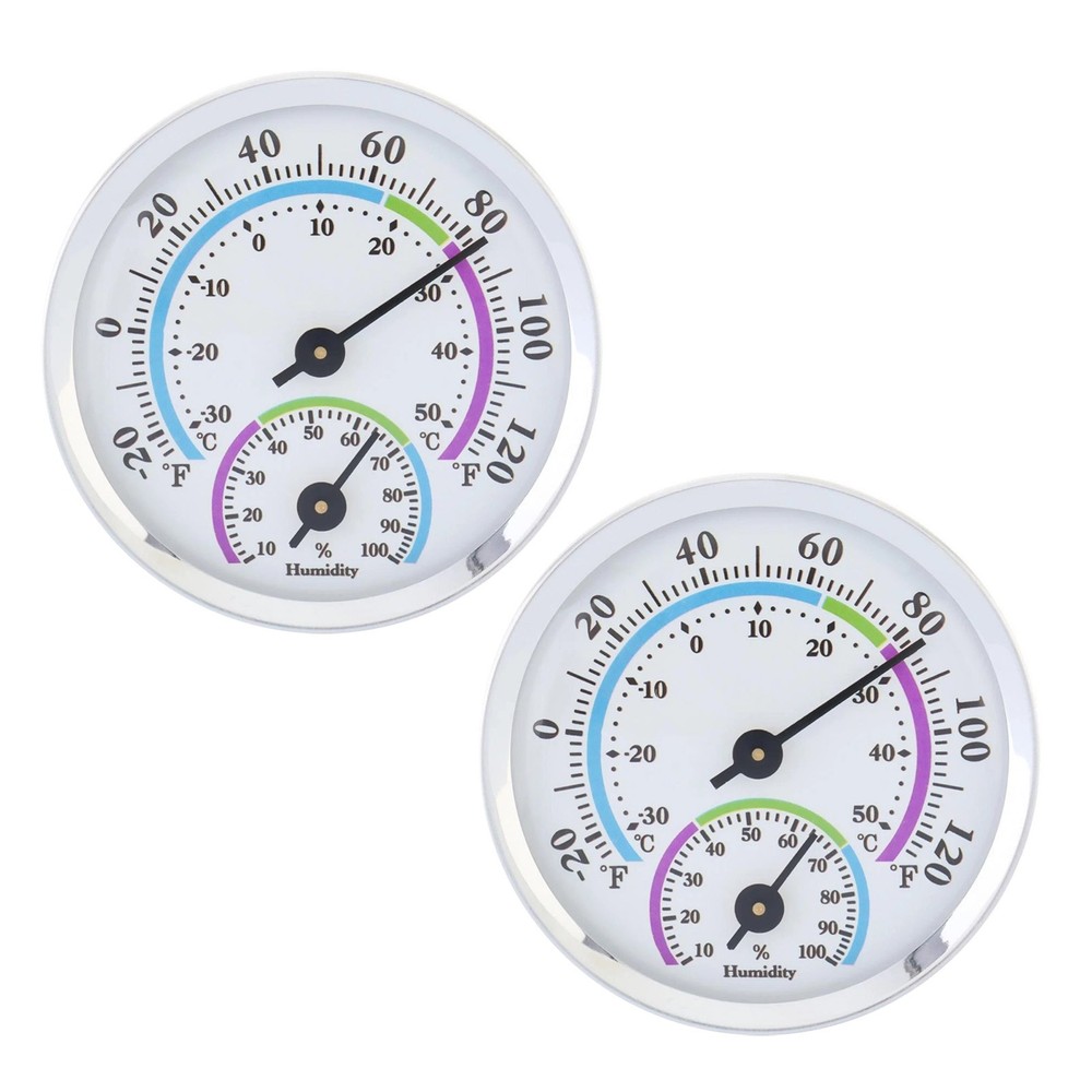 Workshop and Garage Use Thermometer Hygrometer 2pcs with Temperature Display