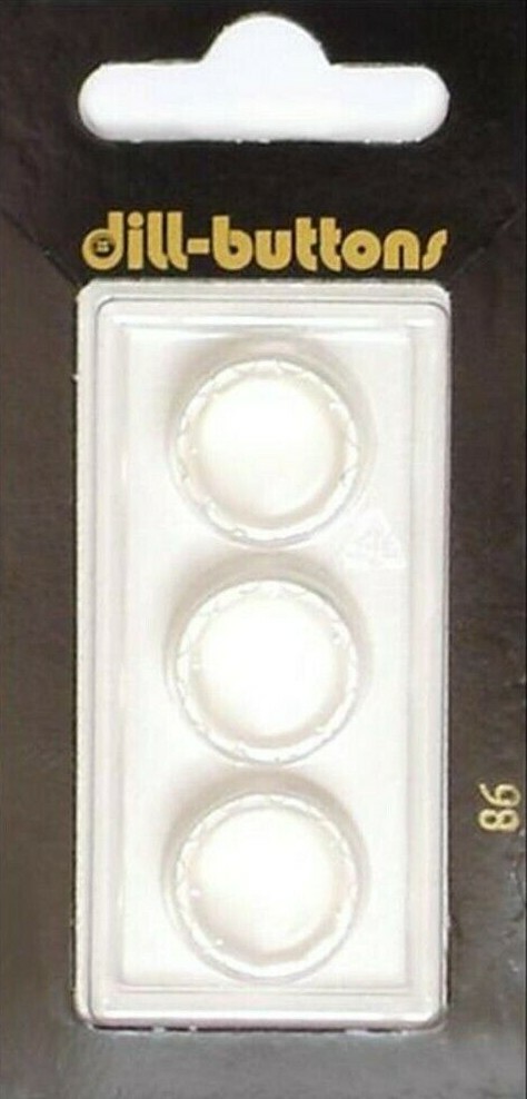 Dill Buttons ~ (0086) - 5/8" - 3 ct