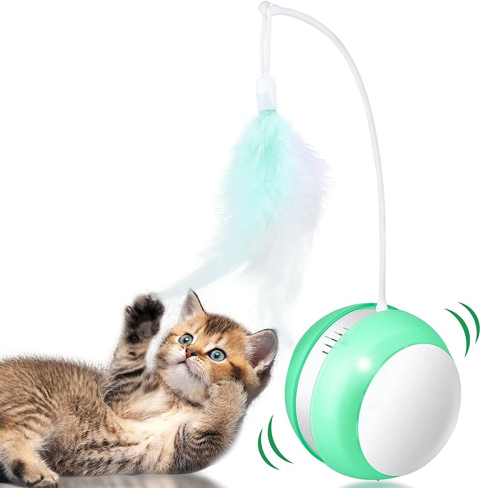 Automatic Rolling Ball Cat Toy – USB Rechargeable Interactive Moving Ball