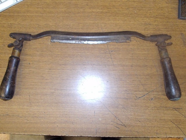 8" Inch Drawknife W/ Folding Handles Maker Unknown B483